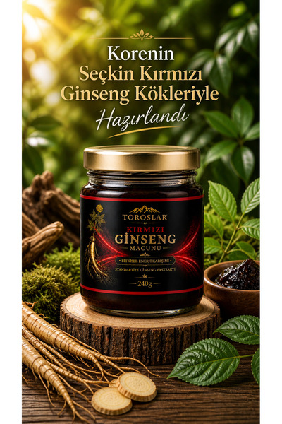 Toroslar Kırmızı Kore Ginseng Bitkisel Destek Macunu 240gr
