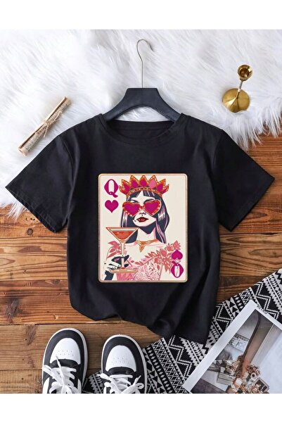LELVANİ TRICOU UNISEX CU GULER ROTUND CU TEMATICĂ CARDURI DE ROȘUȚĂ (KING'S C...