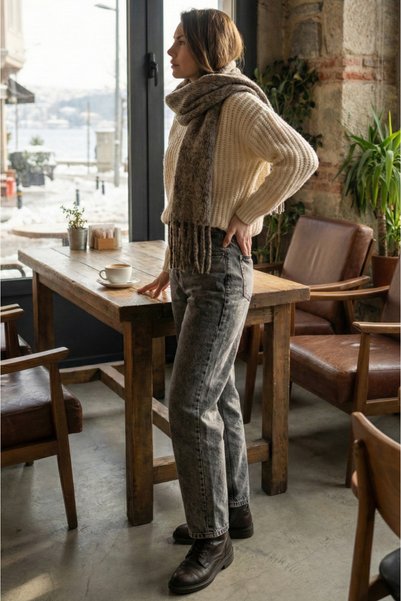 Generic Brand Anthracite - Wide Leg Baggy Jeans