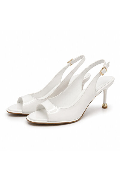 PATRON SHOES Women's Patent Leather Heeled Shoes 8 cm Thin Heel Stylish Daily...