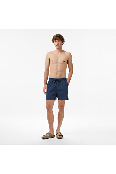 Tommy Hilfiger Medium Drawstring Ithaca Zip Erkek Mavi Yüzme Şortu