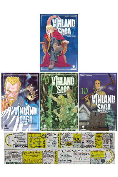 Kurukafa Yayınevi Vinland Saga 7-8-9-10. Ciltler Manga Seti + Özel Cetvel