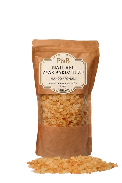 P&B NATUREL العناية بالقدمين - ملح الاستحمام والباديكير بالمانجو 1000 جرام