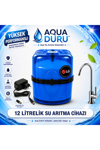 Su Arıtma Cihazı 12 Litrelik Pompalı LG Chem (Mavi)