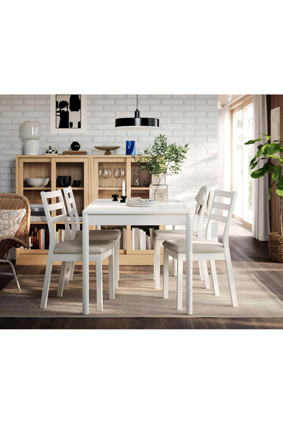 Sare trade Hernest MODERN BEYAZ YEMEK MASASI 4-6 KİŞİLİK