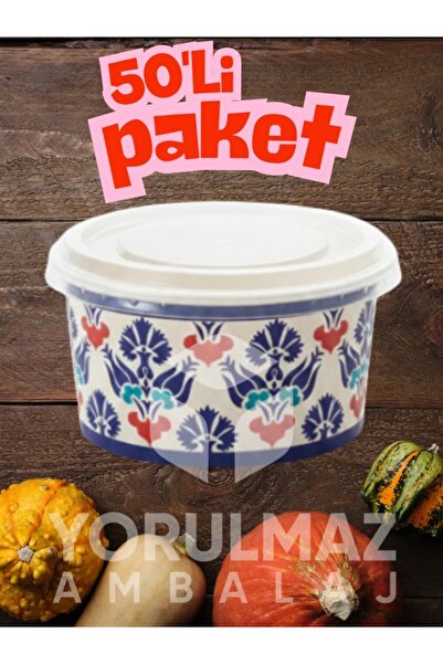 yorulmaz ambalaj 🍲✨ Sızdırmaz Kapaklı 14 Oz Karton Çorba Kasesi 50’li – Şık ...