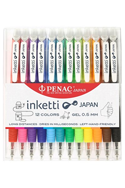 PENAC Set 12 pixuri cu gel Inketti 0.5mm - culori asortate