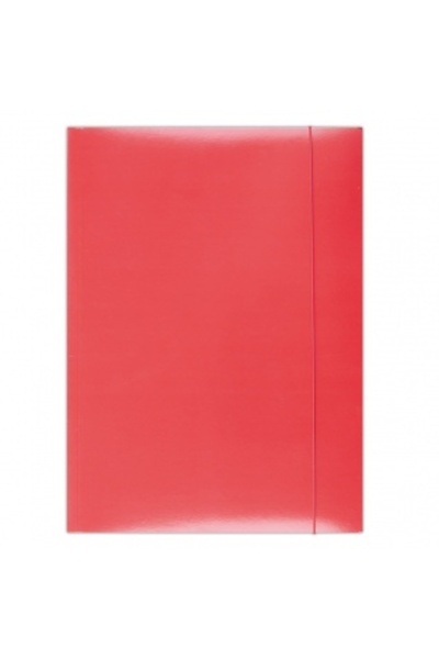 OFFICE products Πλαστικοποιημένο χαρτόνι με λάστιχο, 300γρ./τ.μ., - ροζ