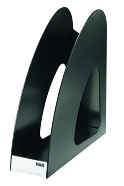 HAN Suport vertical plastic pentru cataloage Twin - negru