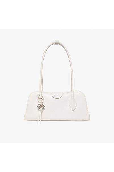 Calvin Klein Emblem Trio Shoulder Kadın Beyaz Çapraz Çanta