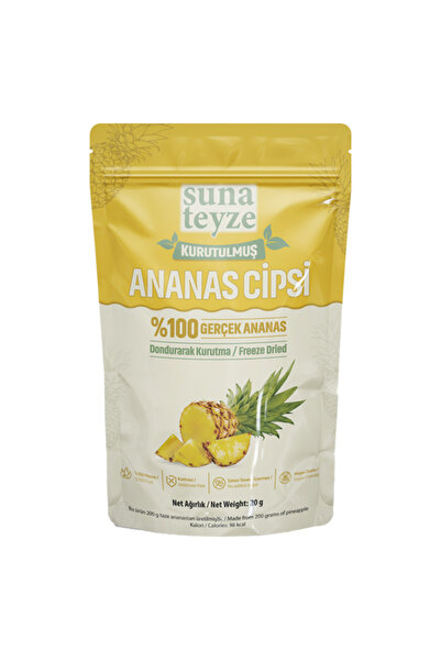Suna Teyze Ananas Kuru Meyve Cipsi - Dondurularak Kurutulmuş Freeze Dried Çıt...