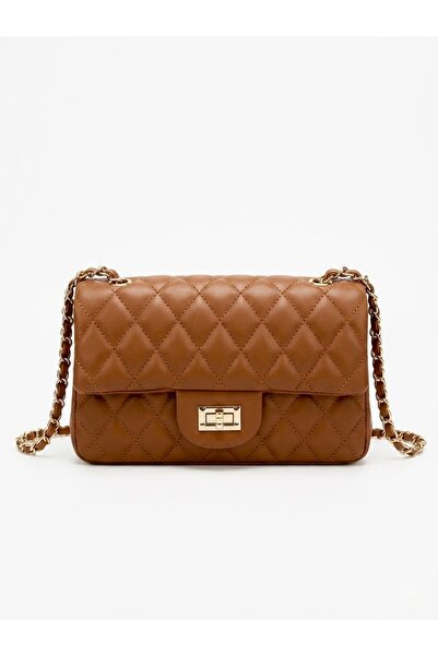 BK Bags & Accessories حقيبة يد وكتف نسائية محبوكة بسلسلة مبطنة