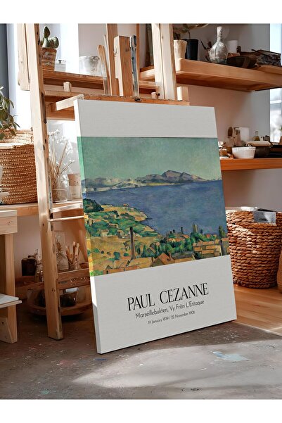 Postifull Paul Cezanne - Marseillebukten, Vy Från L'Estaque, Canvas Painting,...