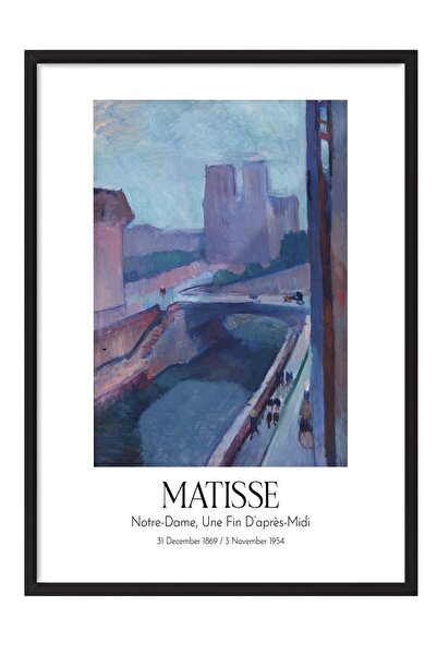 Postifull Matisse - Notre-Dame, kraj popodneva, slika u crnom okviru, serija ...