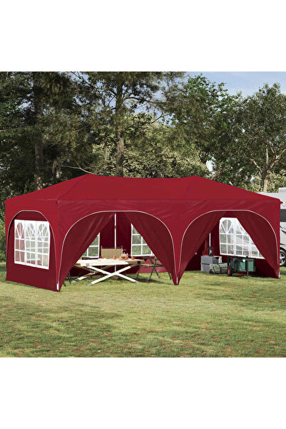 vidaxl Cort de Petrecere Pop-up Burgundy 575 x 288 x 245 cm