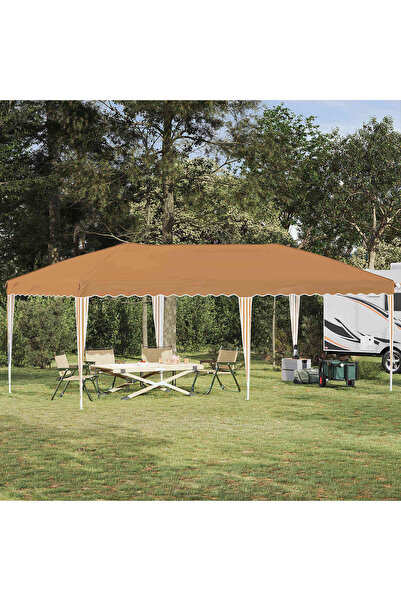 vidaxl Cort de Petrecere Pop-up 575 x 290 x 245 cm Bej