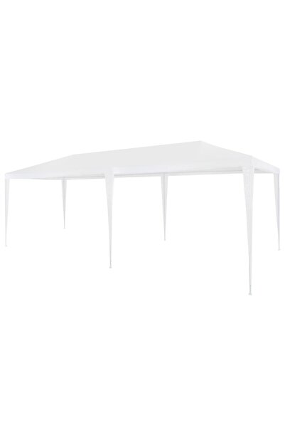vidaxl Cort de petrecere, alb, 3 x 6 m, PE