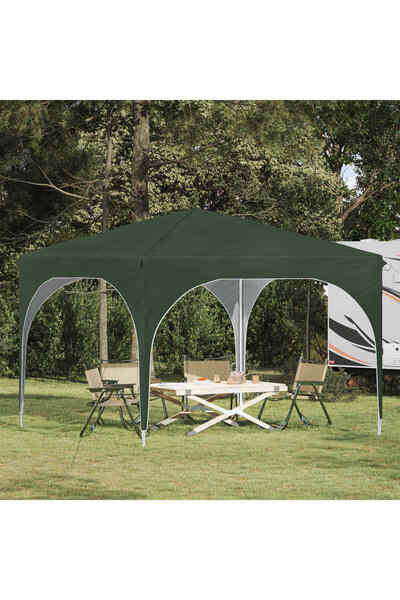 vidaxl Cort de Petrecere Pop-up 290 x 290 x 245 cm Verde