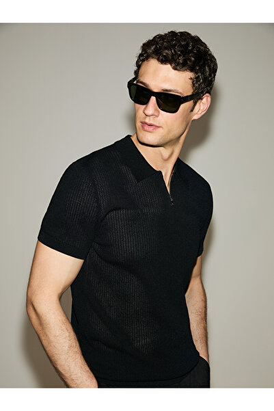 Cacharel Black Slim Fit Sweater 50326102-Vr046