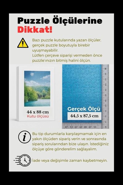 🧩 1000 Parça Puzzle Çerçevesi ile Eğlencenin Keyfini Çıkar!