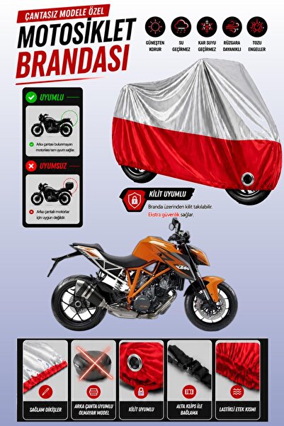 Cemku Twin غطاء محرك متوافق مع KTM 1290 Super Duke R باللون الرمادي من الأعلى...