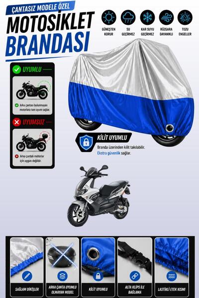 Cemku Twin Top Gray - Bottom Blue Gilera Runner 200 St Compatible Engine Cove...