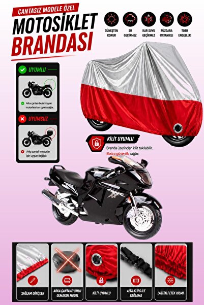 Cemku Twin غطاء محرك متوافق مع هوندا CBR 1100 XX باللون الرمادي من الأعلى وال...