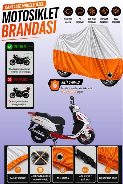 Cemku Twin Top Gray - Bottom Orange Arora Ar 150 T8-H Joker Compatible Engine...