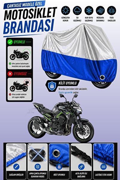 Cemku Twin غطاء محرك متوافق مع كاواساكي Z 900 باللون الرمادي من الأعلى والأزر...