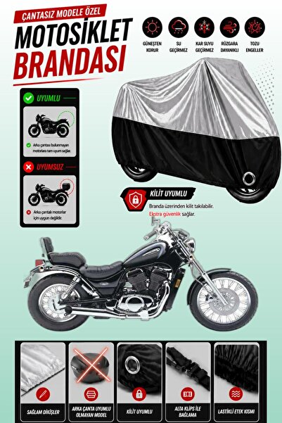 Cemku Twin Top Gray - Bottom Black Suzuki Vs 800 Intruder Compatible Engine C...