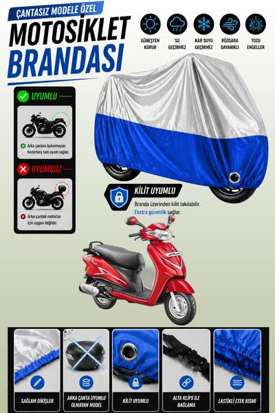 Cemku Twin Top Gray - Bottom Blue Hero Duet 110I Compatible Engine Cover, Bac...