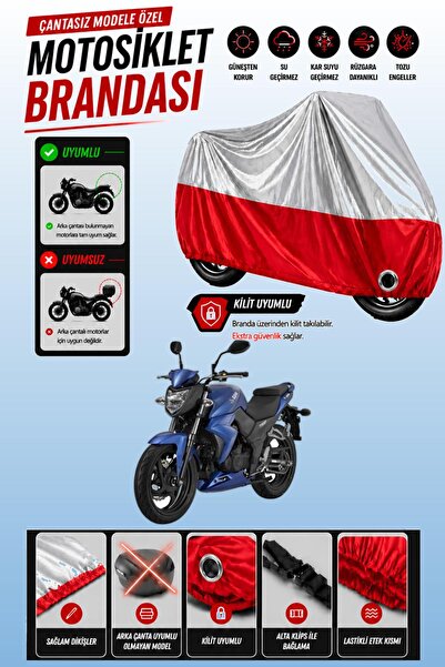Cemku Twin غطاء محرك متوافق مع SYM Wolf SB 250 NI باللون الرمادي من الأعلى وا...