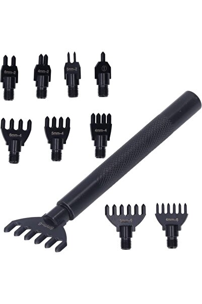 tuhafiyecimiz Değiştirilebilir Uçlu, Vidalı Zımba Seti - 4mm - 5mm - 6mm Aral...