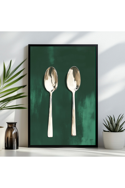 Mutfak Tasarımlı Çerçeve Görünümlü Mdf Tablo 20 x 30 CM