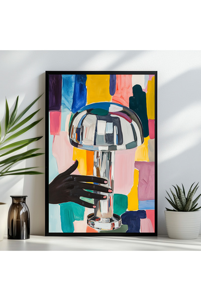 LudenHome Mutfak Tasarımlı Çerçeve Görünümlü Mdf Tablo 20 x 30 CM