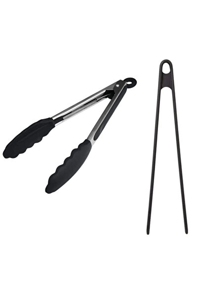 Kittiwake Home Life 2-Piece Tongs Set – Stainless Steel Tongs with Silicone T...