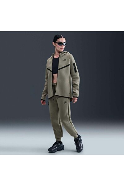 Nike Sportswear Tech Fleece Windrunner Full-Zip Kadın Yeşil Günlük Stil Sweat...