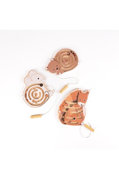 Egmont Toys Mini labirint magnetic din lemn,