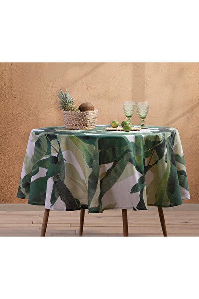 Nef Nef Homeware NEF-NEF Tropicana 180εκ. Στρογγυλό Βαμβακερό Τραπεζομάντιλο