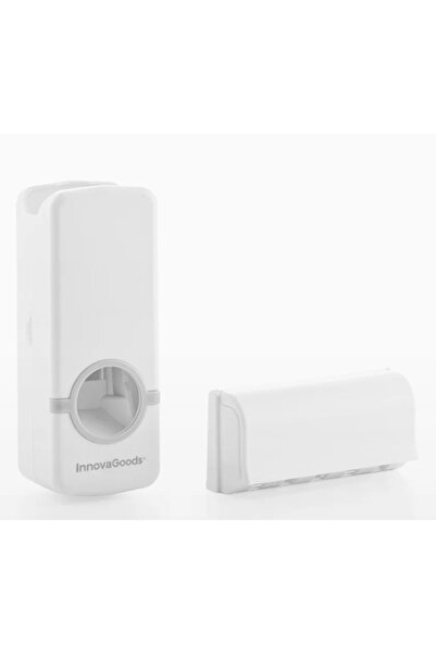 unbranded Toothpaste dispenser with toothbrush holder, wall mounting without ...