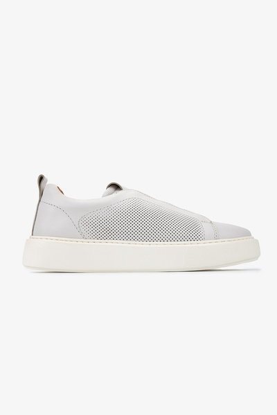 Valmenti Erkek Hakiki Deri Kırık Beyaz Sneakers & Spor Ayakkabı