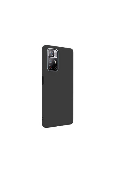 lemontti Xiaomi Redmi Note 11T 5G Силиконов копринен черен калъф