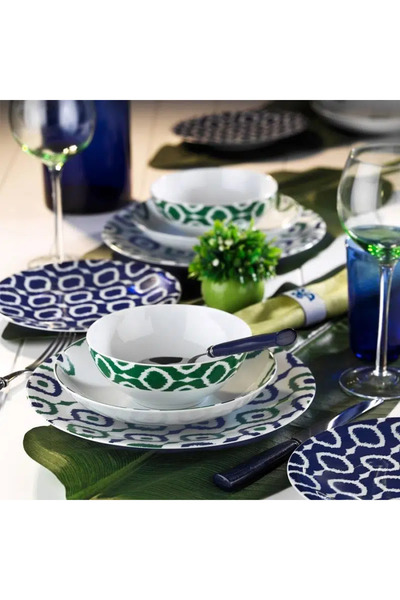 Kütahya Ütahya Porselen Zugma 6 Piece 21 cm Cake Plate