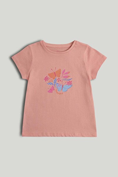 MOTHERCARE تي شيرت وردي بتصميم فراشة