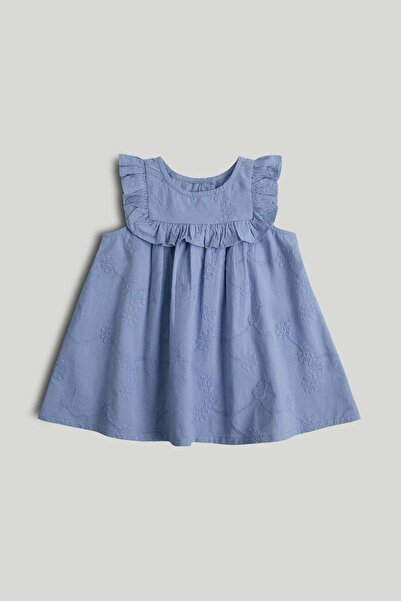 MOTHERCARE فستان مطرز باللون الأزرق