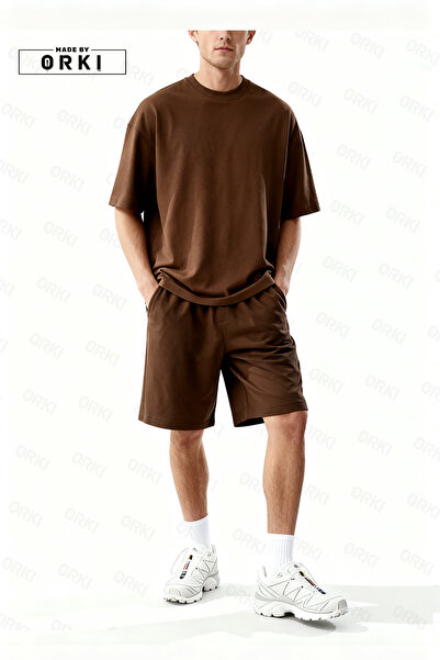 EFFRENATU Unisex Oversize Relaxed Fit T-Shirt Shorts Set – Minimal Premium