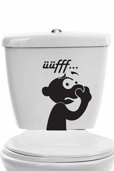 Major Selection Funny Uff Koku Toilet Sticker 32X23 cm Decorative Wc Bathroom...