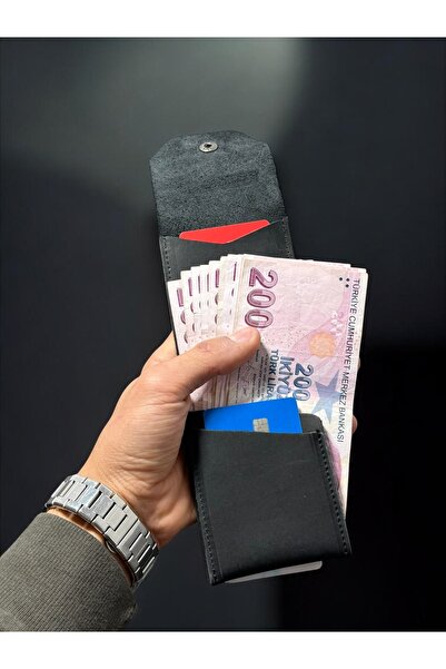 NZCLUB %100 Hakiki Crazy Dana Derisi Çerçeveli Minimalist Cüzdan Para Portföy...