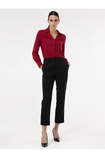 ORSAY Pantaloni negri de damă cu croială dreaptă
