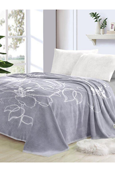 Valentini 2-Ply Embossed Blanket King 200X240Cm - Light Grey